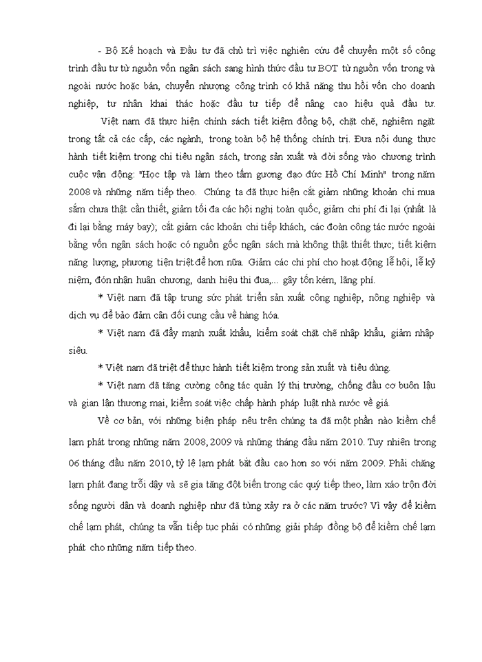 image for page Thực trạng việc sử dụng chính sách tiền tệ trong việc kiềm chế lạm phát ở Việt Nam trong những năm qua