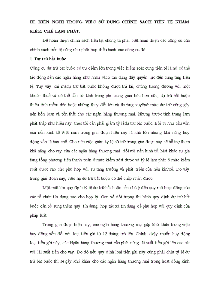 image for page Thực trạng việc sử dụng chính sách tiền tệ trong việc kiềm chế lạm phát ở Việt Nam trong những năm qua