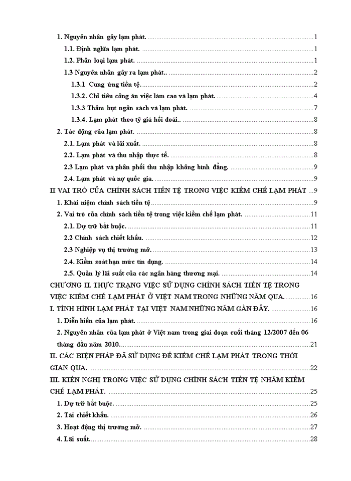 image for page Thực trạng việc sử dụng chính sách tiền tệ trong việc kiềm chế lạm phát ở Việt Nam trong những năm qua