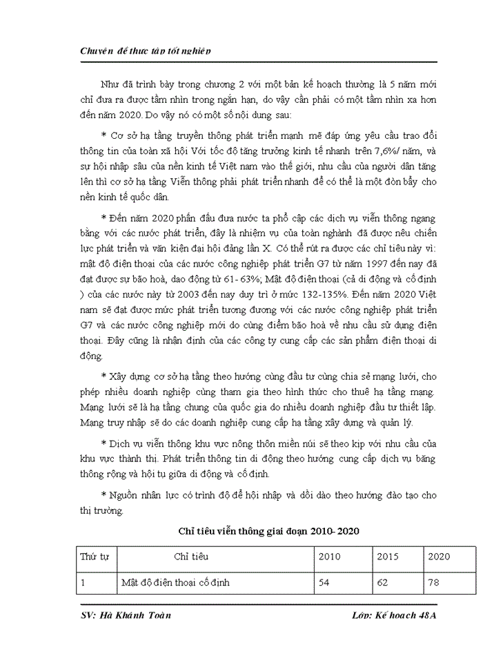 image for page Hoàn thiện công tác lập kế hoạch ngành viễn thông tới năm 2020