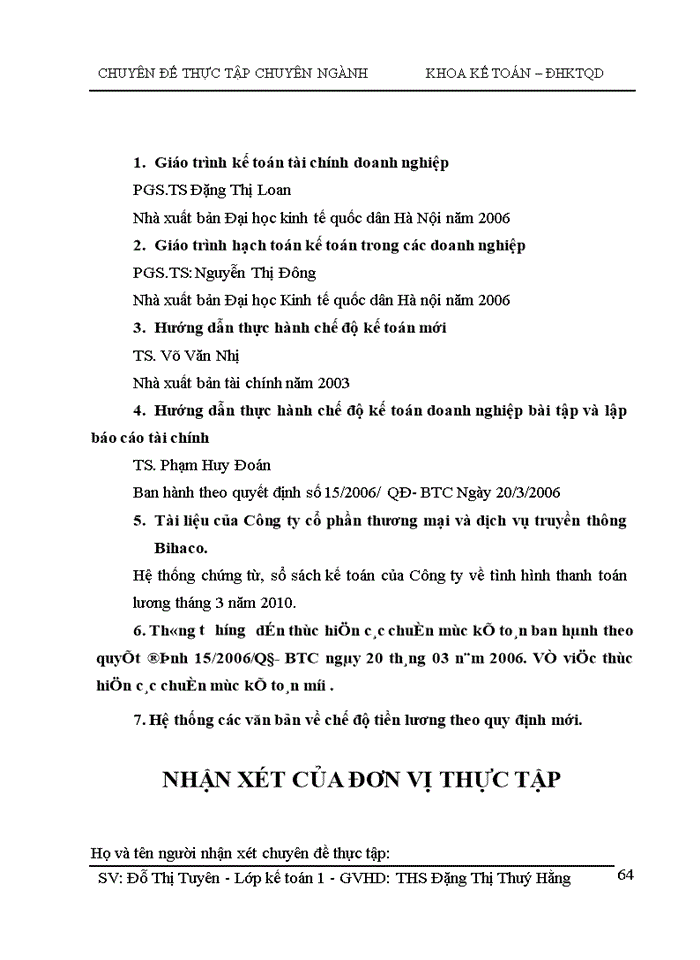 image for page Hoàn thiện Kế toán tiền lương và các khoản trích theo lương tại Công ty Cổ phần Thương mại và dịch vụ truyền thông Bihaco