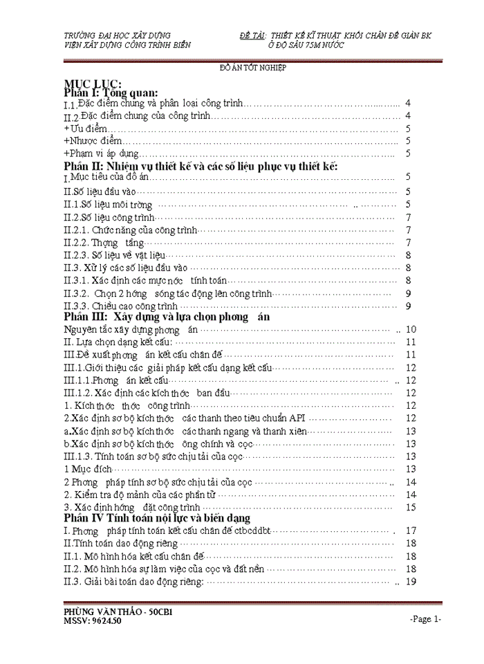 image for page THS Thiết kế kĩ thuật khối chân đế giàn BK Viện Xây dựng Công trình Biển ở độ sâu 75m nước