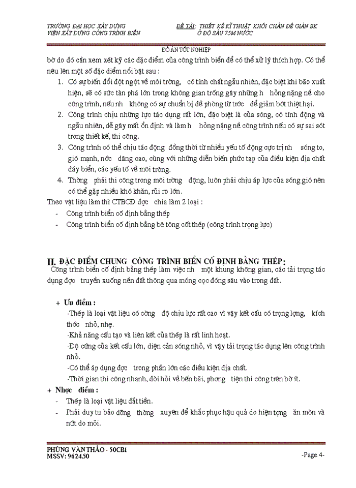 image for page THS Thiết kế kĩ thuật khối chân đế giàn BK Viện Xây dựng Công trình Biển ở độ sâu 75m nước