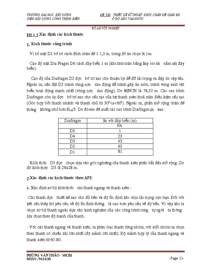 image for page THS Thiết kế kĩ thuật khối chân đế giàn BK Viện Xây dựng Công trình Biển ở độ sâu 75m nước