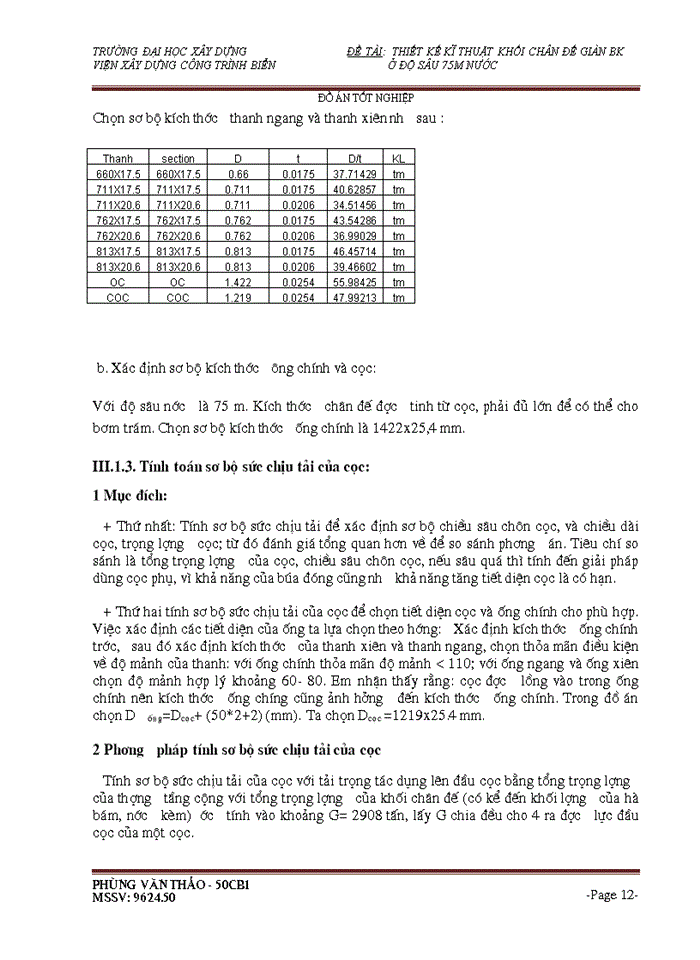 image for page THS Thiết kế kĩ thuật khối chân đế giàn BK Viện Xây dựng Công trình Biển ở độ sâu 75m nước