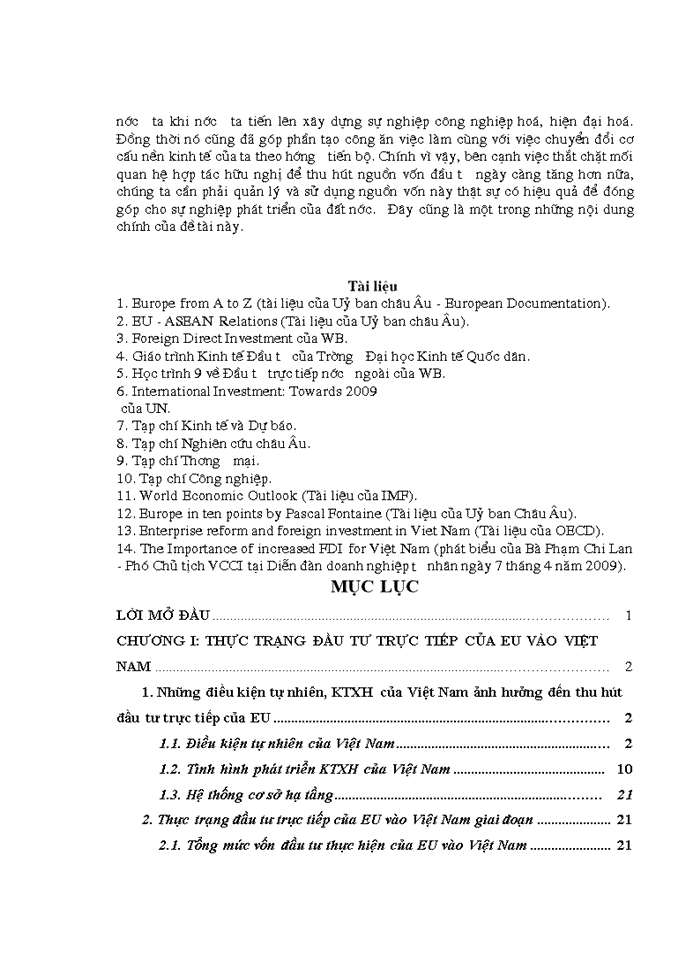 image for page Đầu tư trực tiếp của EU vào Việt Nam thực trạng và triển vọng