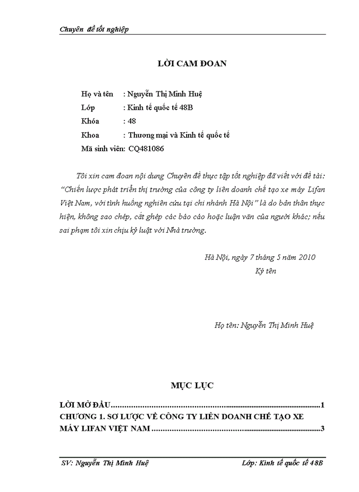 image for page Chiến lược phát triển thị trường của Công ty liên doanh chế tạo xe máy Lifan Việt Nam với tình huống nghiên cứu tại chi nhánh Hà Nội