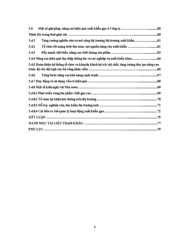 image for page Nâng cao hiệu quả Xuất khẩu mặt hàng gạo tại Công ty minh hà