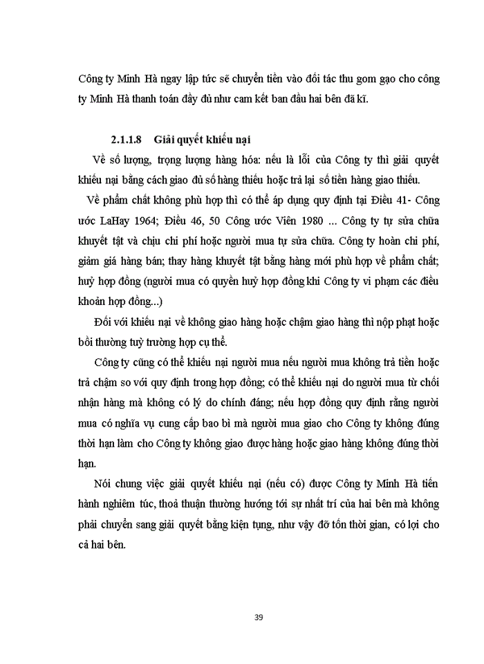 image for page Nâng cao hiệu quả Xuất khẩu mặt hàng gạo tại Công ty minh hà