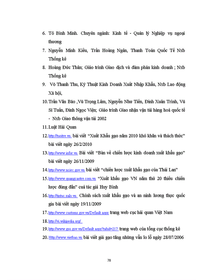 image for page Nâng cao hiệu quả Xuất khẩu mặt hàng gạo tại Công ty minh hà