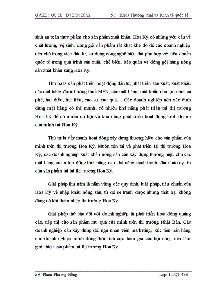 image for page Tác động của Hiệp định Thương mại Việt Nam - Hoa Kỳ tới hoạt động Xuất khẩu hàng nông sản Việt Nam sang thị trường Hoa Kỳ