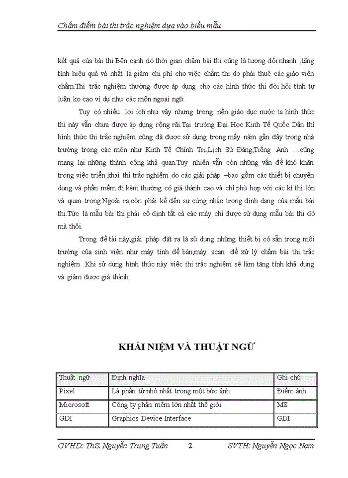 image for page Chấm điểm bài thi trắc nghiệm dựa vào biểu mẫu