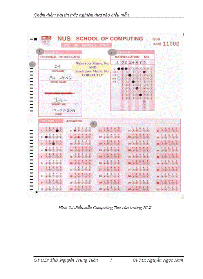 image for page Chấm điểm bài thi trắc nghiệm dựa vào biểu mẫu