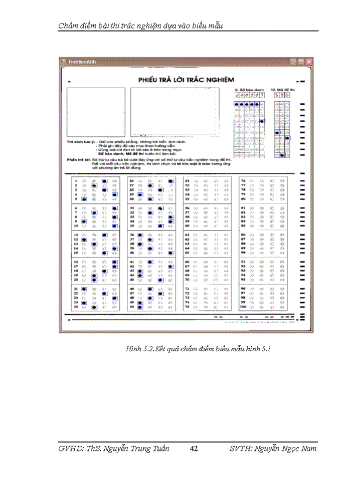 image for page Chấm điểm bài thi trắc nghiệm dựa vào biểu mẫu