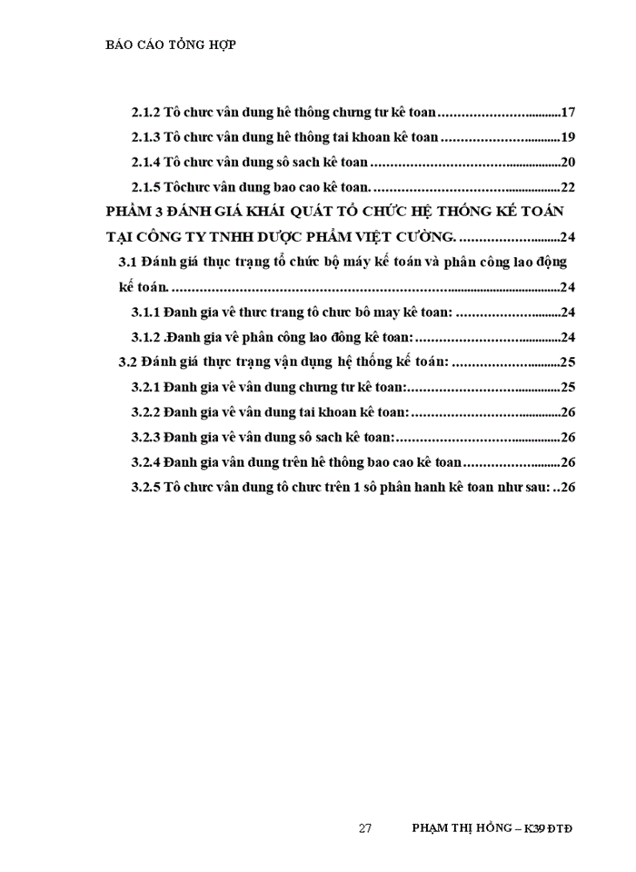 image for page Báo cáo thực tập tôổng hợp tại Công ty Trách nhiệm Hữu hạn dược phẩm việt cường
