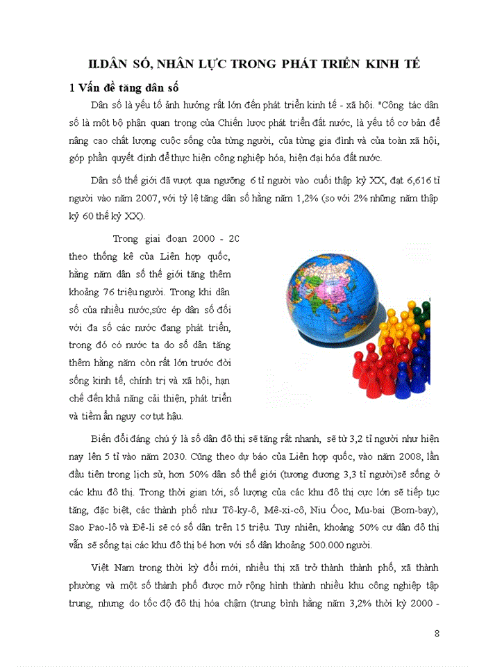 image for page Dân số nhân lực trong phát triển kinh tế