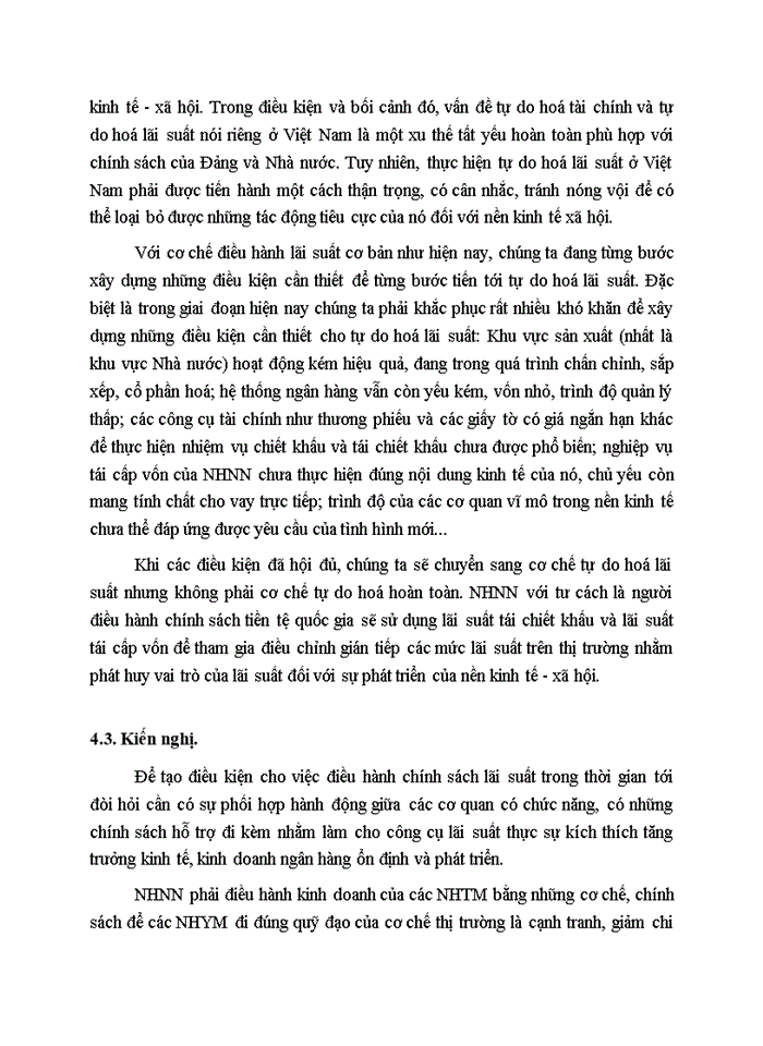 image for page Lãi suất tín dụng Ngân Hàng và sự điều hành lãi suất của ngân hàng nhà nước Việt Nam