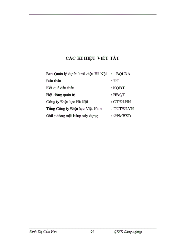 image for page Thực trạng công tác tổ chức đấu thầu tại ban quản lý dự án lưới điện Hà Nội