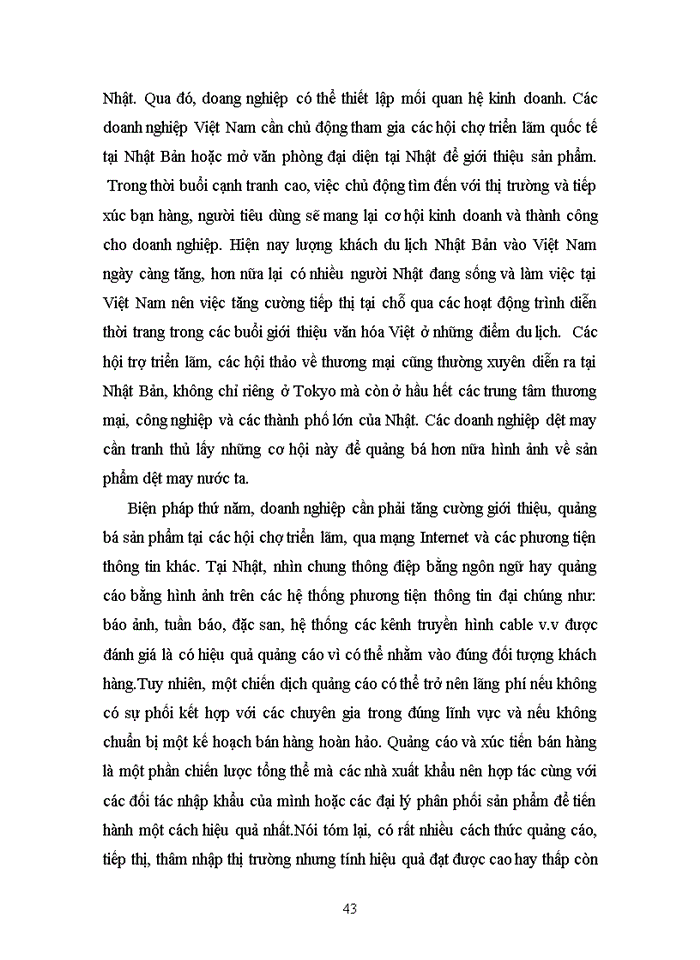 image for page Giải pháp thúc đẩy Xuất khẩu hàng dệt may Việt Nam sang thị trường Nhật Bản