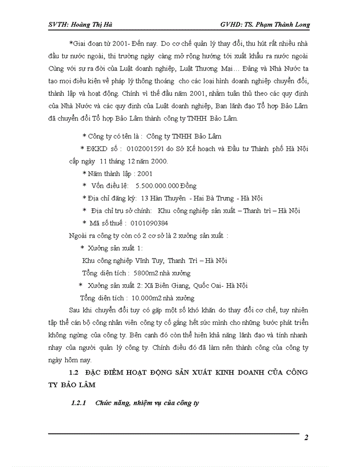 image for page Tổ chức bộ máy Kế toán và hệ thống Kế toán tại Công ty Trách nhiệm Hữu hạn bảo lâm
