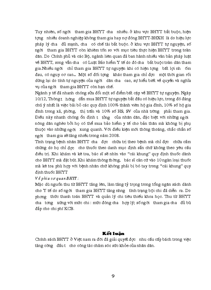 image for page Khảo sát đánh giá hệ thống chính sách và thực trạng hoạt động Bảo hiểm Y tế hiện nay