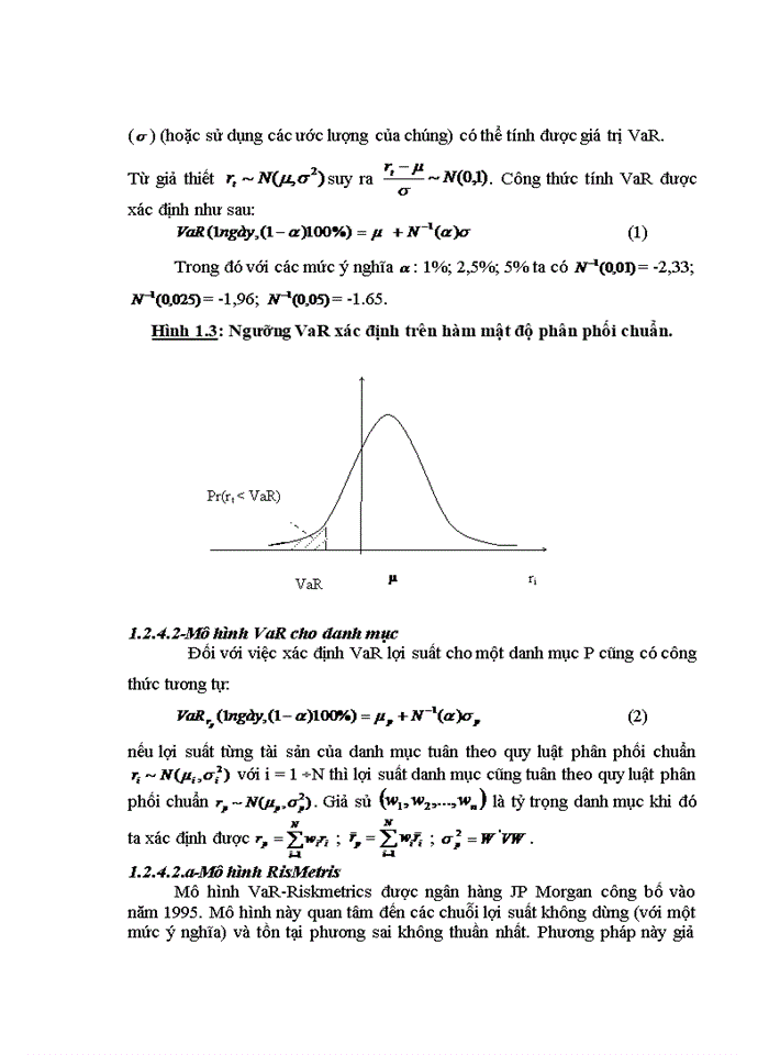 image for page Quản trị rủi ro bằng mô hình VaR và phương pháp sử dụng Copula điều kiện