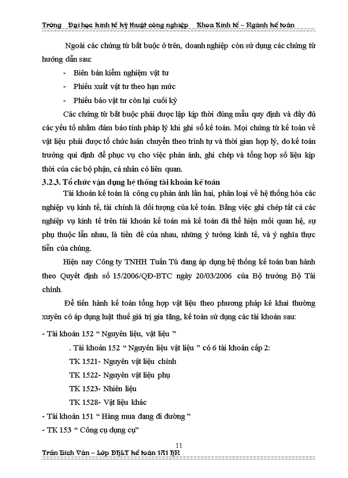 image for page Kế toán Nguyên vật liệu và Công cụ dụng cụ tại Công ty Trách nhiệm Hữu hạn Tuấn tú