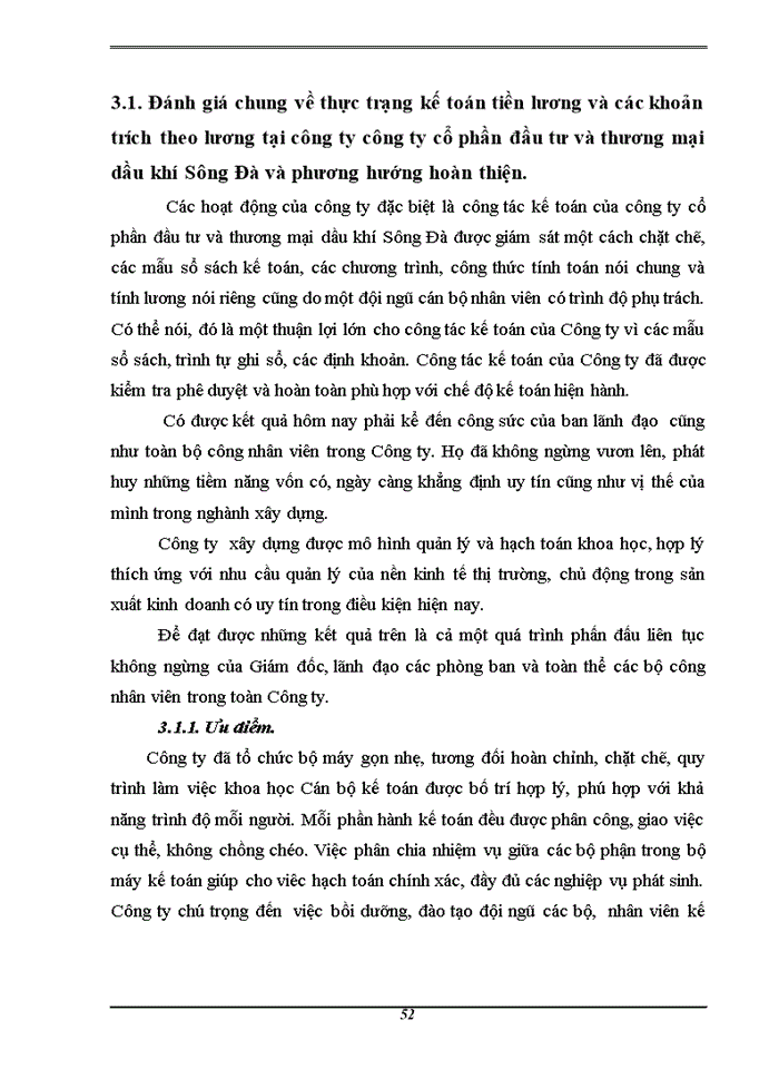 image for page Hoàn thiện Kế toán tiền lương và các khoản trích theo lương tại Công ty cổ phần đầu tư và thương mại Dầu khí Sông Đà