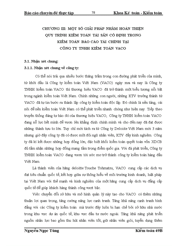 image for page Thực trạng quy trình Kiểm toán khoản mục Tài sản cố định trong Kiểm toán Báo cáo tài chính do Công ty Trách nhiệm Hữu hạn Kiểm toán VACO thực hiện