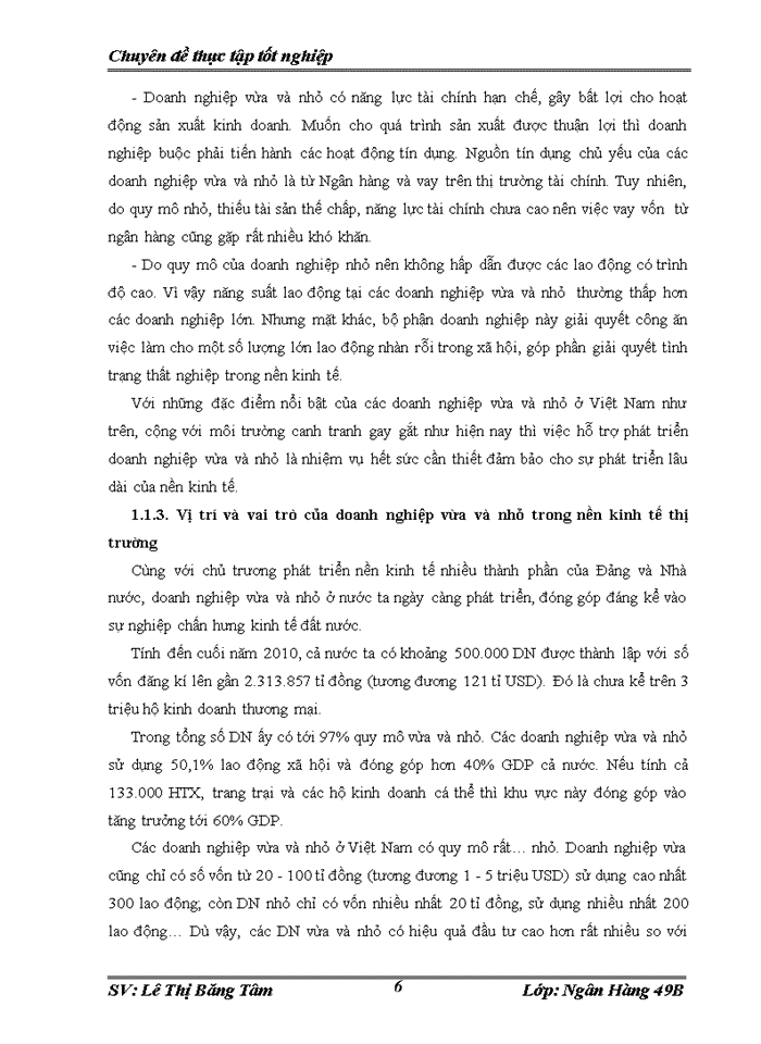 image for page Nâng cao chất lượng hoạt động cho vay đối với doanh nghiệp vừa và nhỏ tại ngân hàng Đầu tư và Phát triển chi nhánh Quang Trung