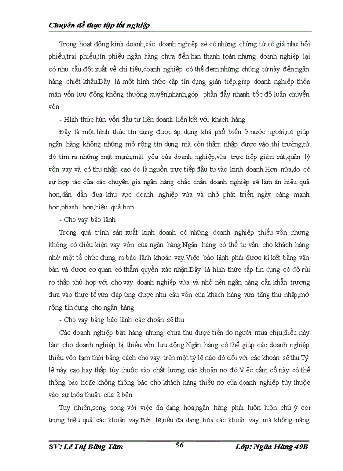 image for page Nâng cao chất lượng hoạt động cho vay đối với doanh nghiệp vừa và nhỏ tại ngân hàng Đầu tư và Phát triển chi nhánh Quang Trung