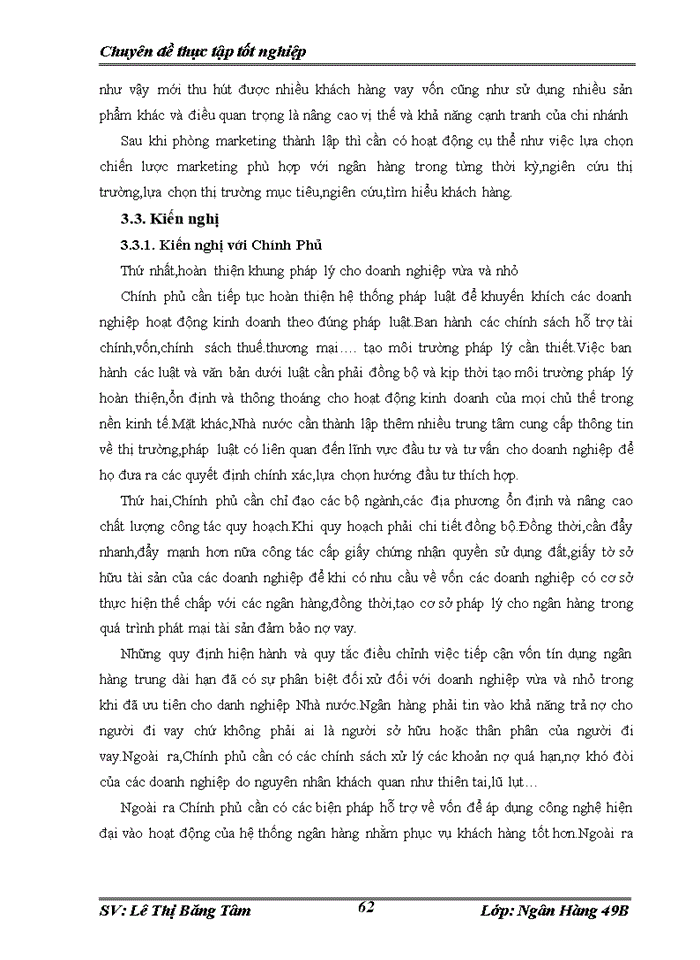 image for page Nâng cao chất lượng hoạt động cho vay đối với doanh nghiệp vừa và nhỏ tại ngân hàng Đầu tư và Phát triển chi nhánh Quang Trung