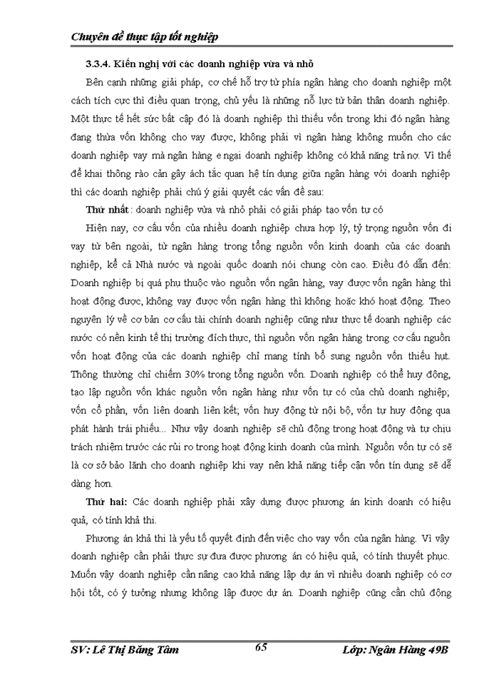 image for page Nâng cao chất lượng hoạt động cho vay đối với doanh nghiệp vừa và nhỏ tại ngân hàng Đầu tư và Phát triển chi nhánh Quang Trung
