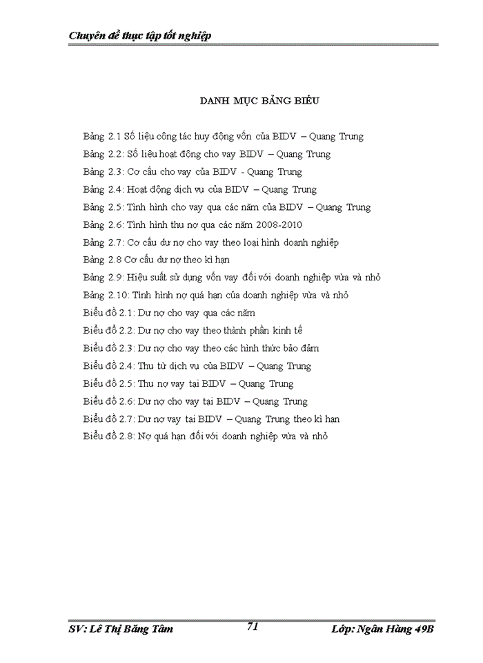 image for page Nâng cao chất lượng hoạt động cho vay đối với doanh nghiệp vừa và nhỏ tại ngân hàng Đầu tư và Phát triển chi nhánh Quang Trung