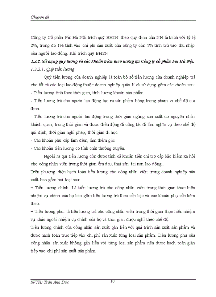image for page Thực trạng Kế toán tiền lương và các khoản trích theo lương tại Công ty cổ phần Pin Hà Nội