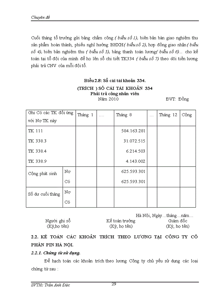 image for page Thực trạng Kế toán tiền lương và các khoản trích theo lương tại Công ty cổ phần Pin Hà Nội