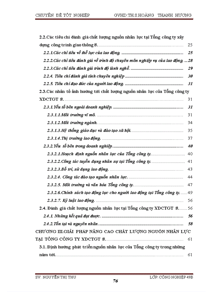 image for page Giải pháp nâng cao chất lượng nguồn nhân lực tại Tổng Công ty Xây dựng công trình giao thông 8