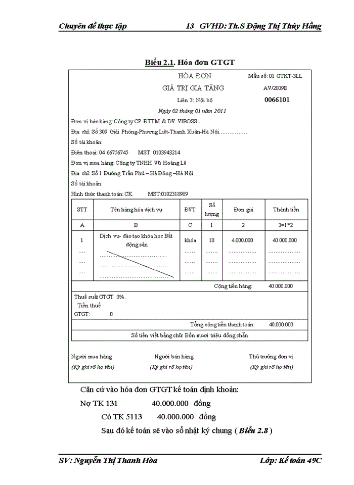 image for page Hoàn thiện Kế toán doanh thu chi phí và kết quả sản xuất kinh doanh tại Công ty Cổ phần Đầu tư Thương mại và Dịch vụ VIBOSS