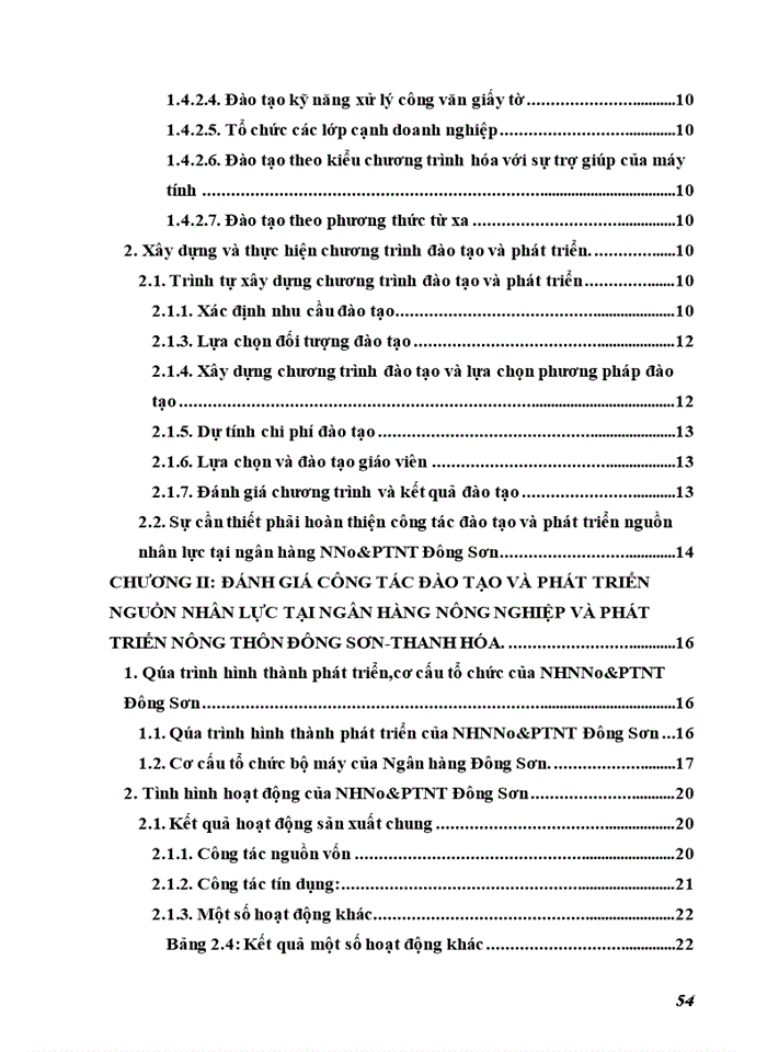 image for page Hoàn thiện công tác đào tạo và phát triển nguồn nhân lực tại Ngân hàng nông nghiệp và phát triển nông thôn Đông Sơn-Thanh Hóa