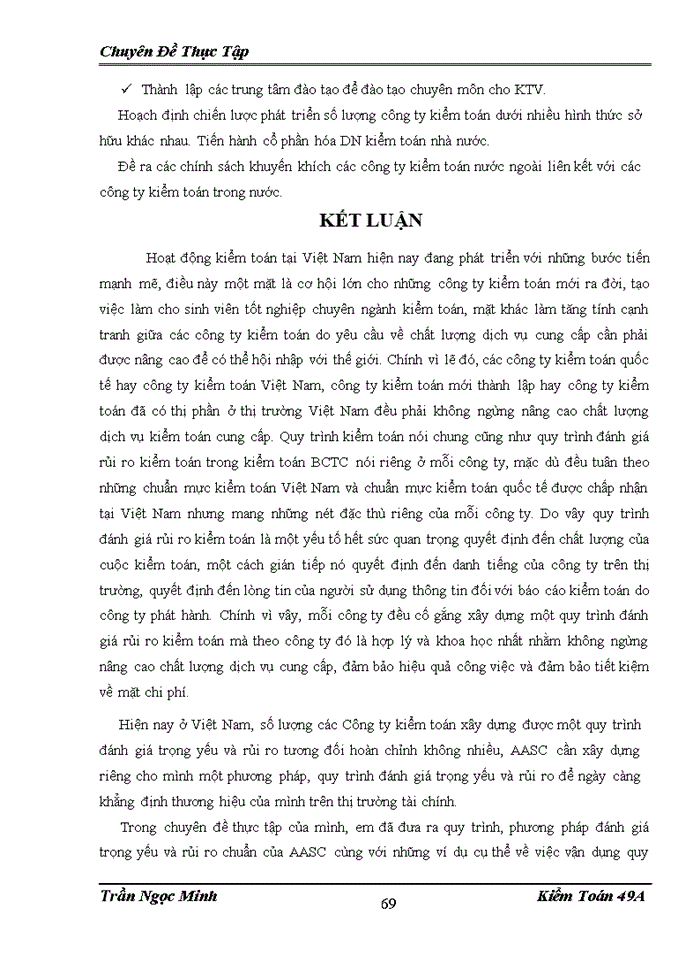 image for page Hoàn thiện quy trình đánh giá trọng yếu và rủi ro trong Kiểm toán Báo cáo tài chính tại Công ty Trách nhiệm Hữu hạn Dịch vụ Tư vấn Tài chính Kế toán và Kiểm toán AASC