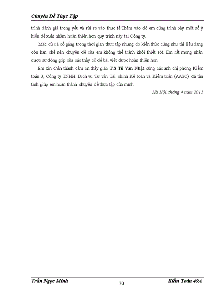 image for page Hoàn thiện quy trình đánh giá trọng yếu và rủi ro trong Kiểm toán Báo cáo tài chính tại Công ty Trách nhiệm Hữu hạn Dịch vụ Tư vấn Tài chính Kế toán và Kiểm toán AASC