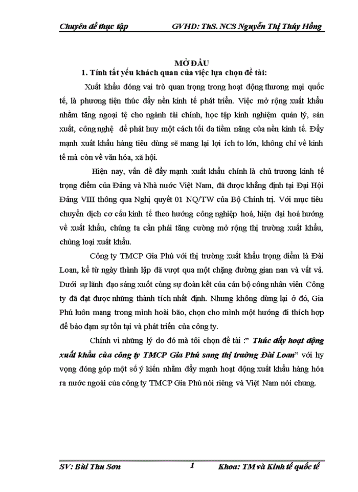 image for page Thúc đẩy hoạt động xuất khẩu của Công ty Thương mạiCổ phần Gia Phú sang thị trường Đài Loan