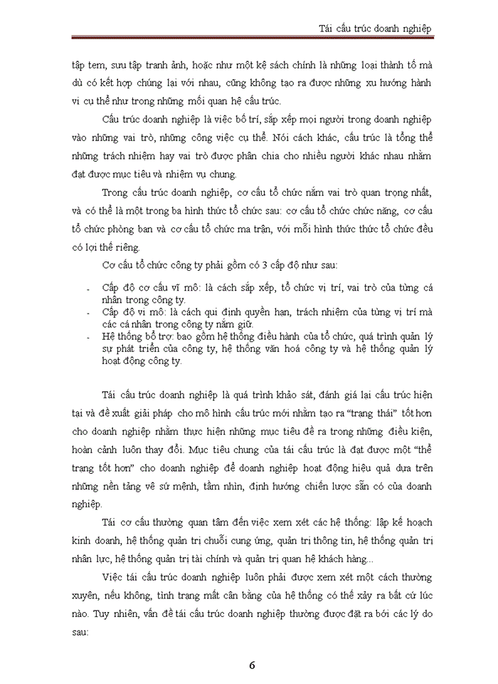 image for page Tái cấu trúc doanh nghiệp