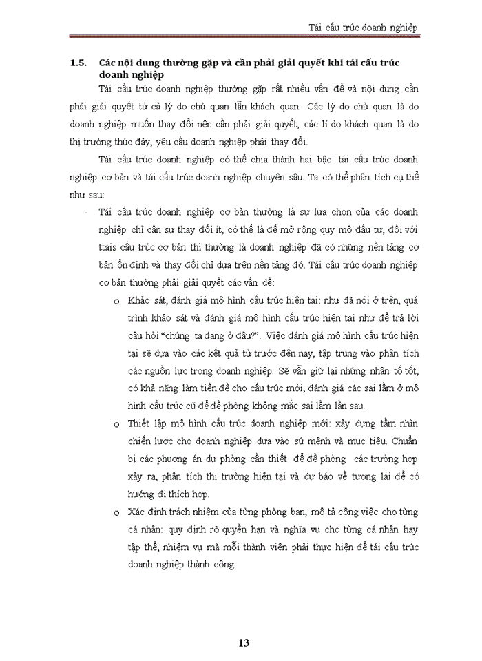 image for page Tái cấu trúc doanh nghiệp