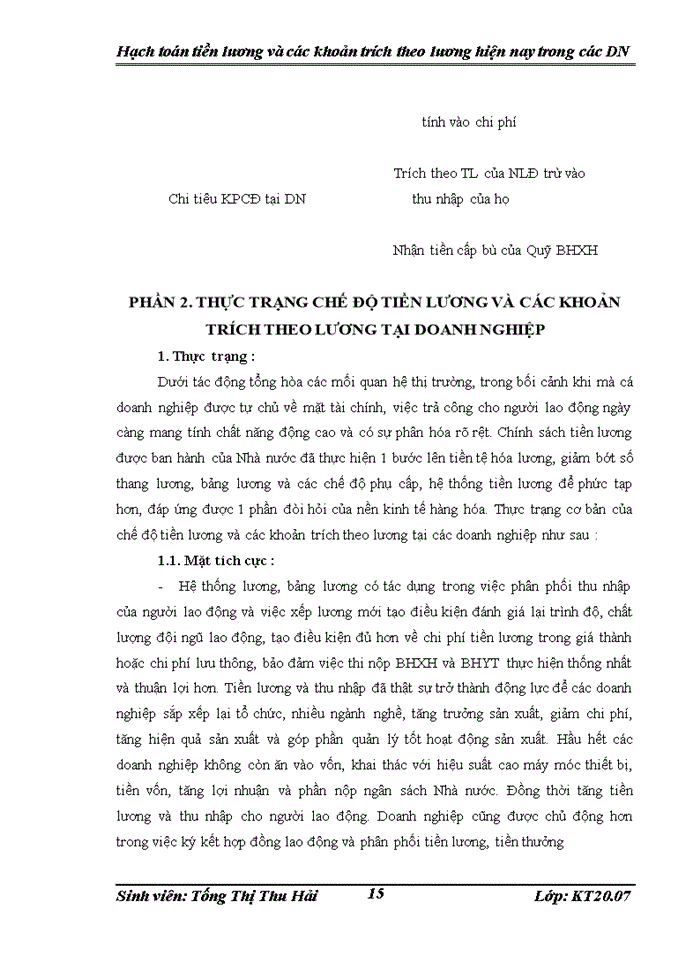 image for page Hạch toán tiền lương và các khoản trích theo lương hiện nay trong các doanh nghiệp