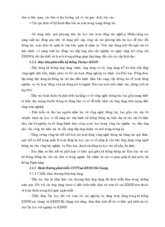 image for page Ứng dụng công nghệ thông tin trong nghiệp vụ thanh toán LKB tại KBNhà nước Tỉnh Hà Giang