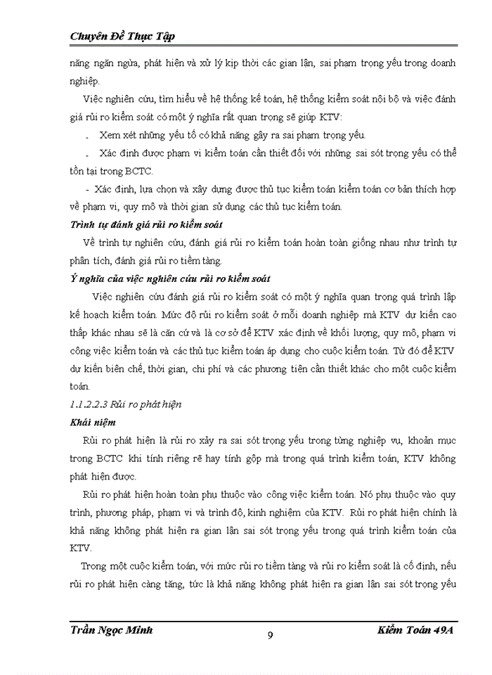 image for page Hoàn thiện quy trình đánh giá trọng yếu và rủi ro trong Kiểm toán Báo cáo tài chính tại Công ty Trách nhiệm Hữu hạn Dịch vụ Tư vấn Tài chính Kế toán và Kiểm toán AASC