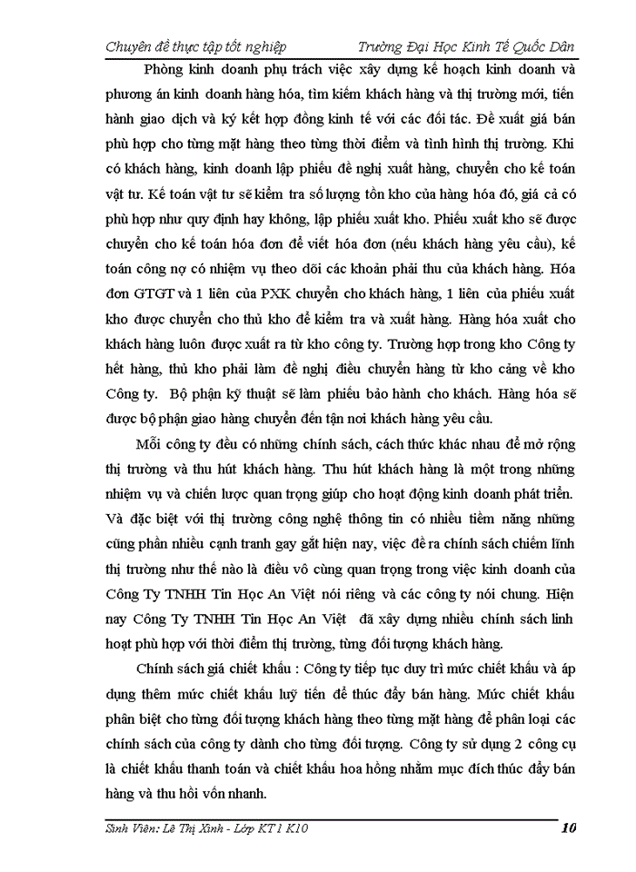 image for page Hoàn thiện Kế toán bán hàng và xác định kết quả bán hàng tại Công ty Trách nhiệm Hữu hạn Tin Học An Việt