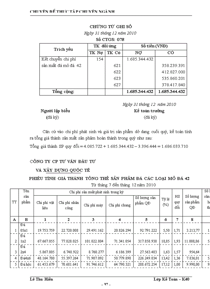 image for page Kế toán Chi phí sản xuất và tính gía thành sản phầm tại Công ty Cổ phần Tư vấn Đầu tư và Xây dựng Quốc tế
