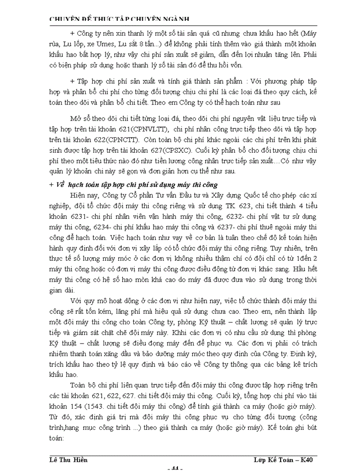 image for page Kế toán Chi phí sản xuất và tính gía thành sản phầm tại Công ty Cổ phần Tư vấn Đầu tư và Xây dựng Quốc tế